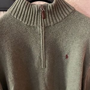 Men’s Polo by Ralph Lauren half zip sweater.
